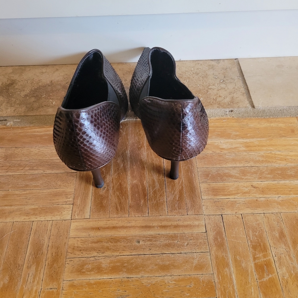 J.Renee Snakeskin Patterned Heels in Brown Size 9 - Picture 3 of 7